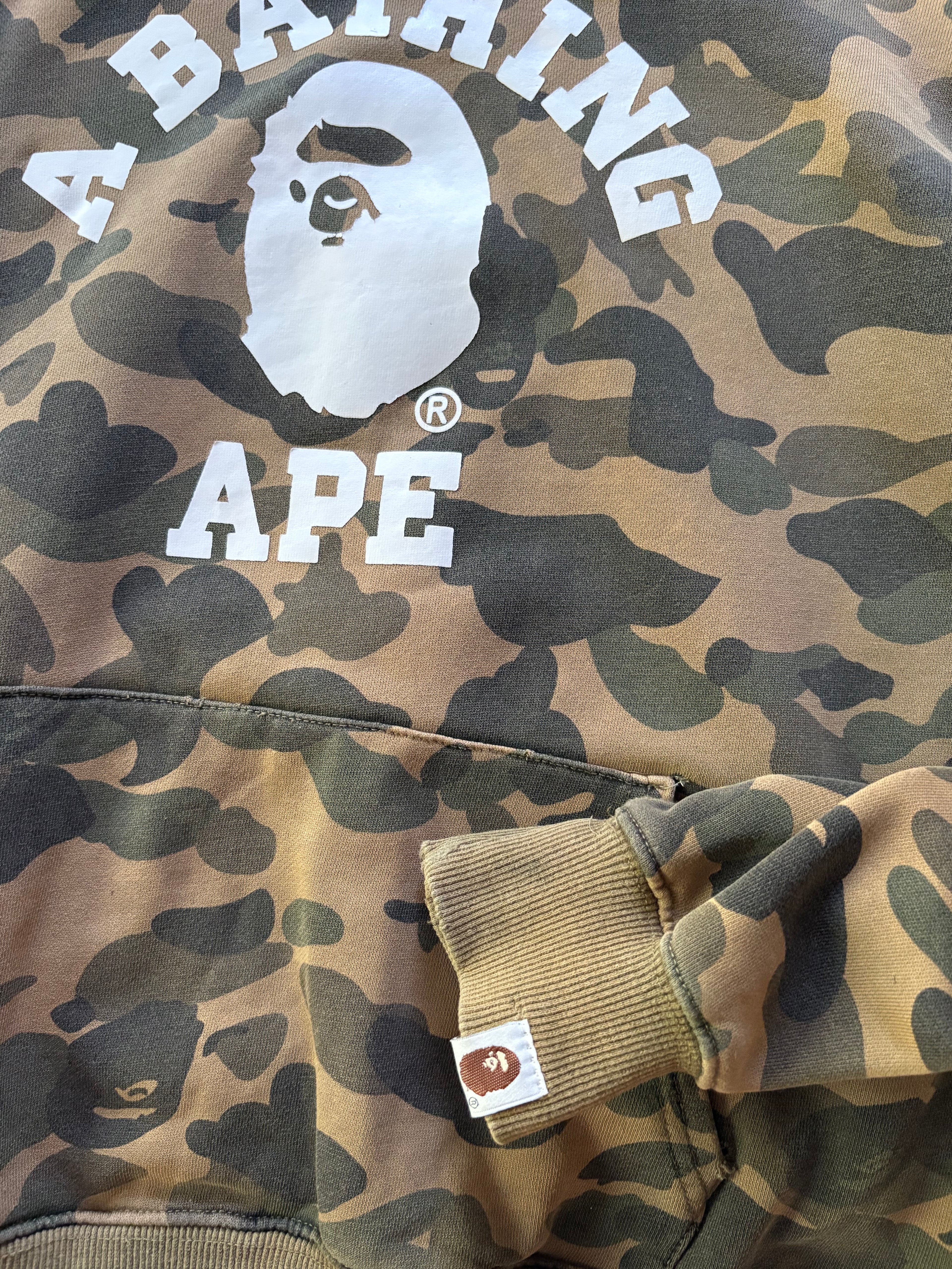 Vintage Bape Camo College Pullover (S)