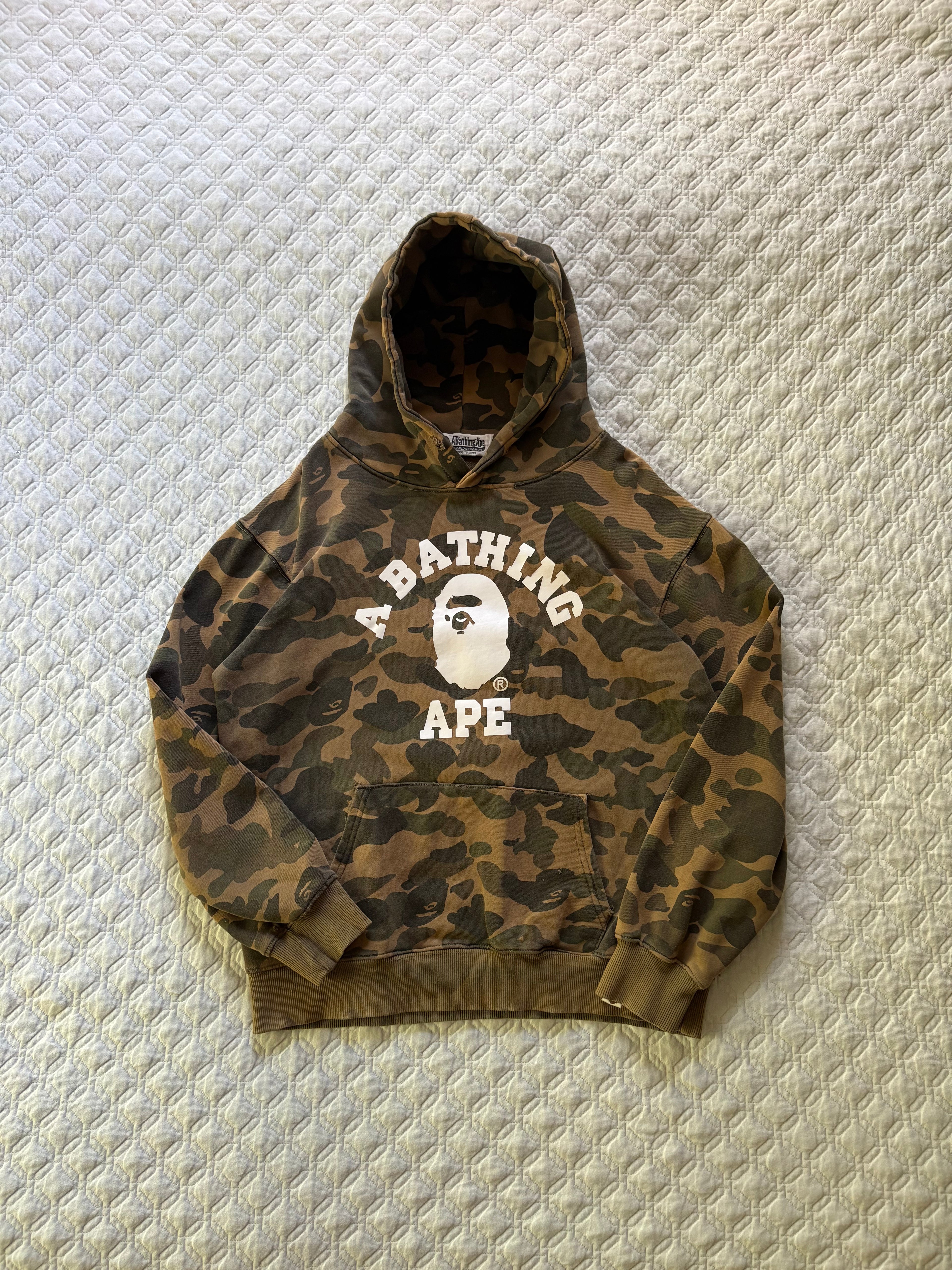 Vintage Bape Camo College Pullover (S)