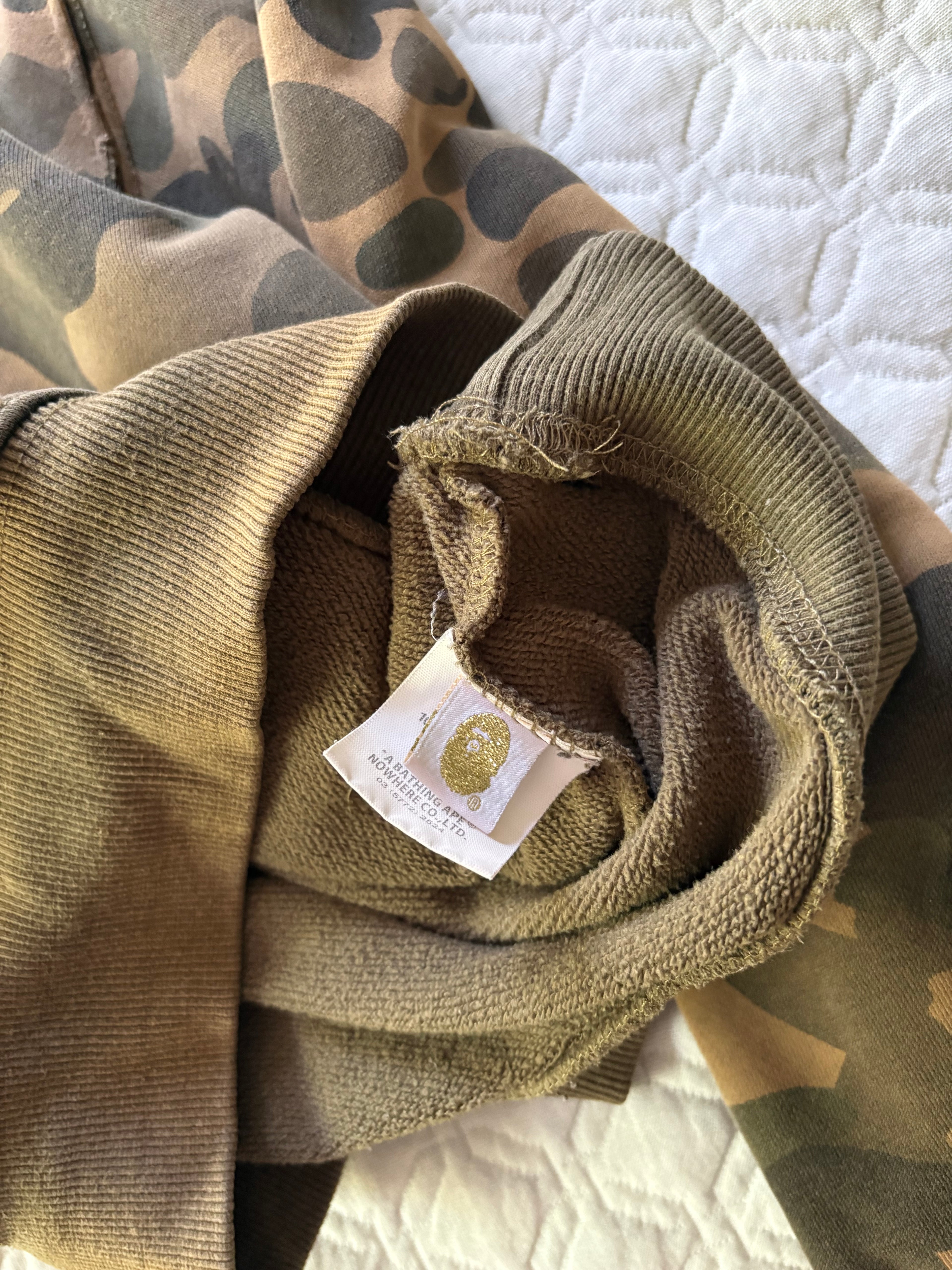 Vintage Bape Camo College Pullover (S)